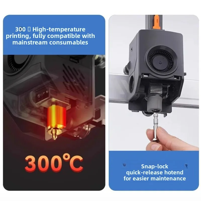 3D Printer Accessories for Anycubic Kobra 3 Max Combo Ceramic Hot End Bimetal Hardened Nozzle Head