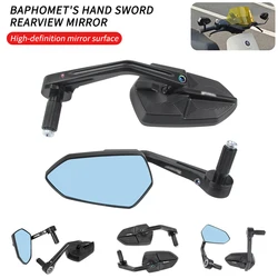 Motocycle Handlebar Rearview Mirrors Moto End Motor Side Mirrors Motorcycle Cafe Racer Accessories 7/8