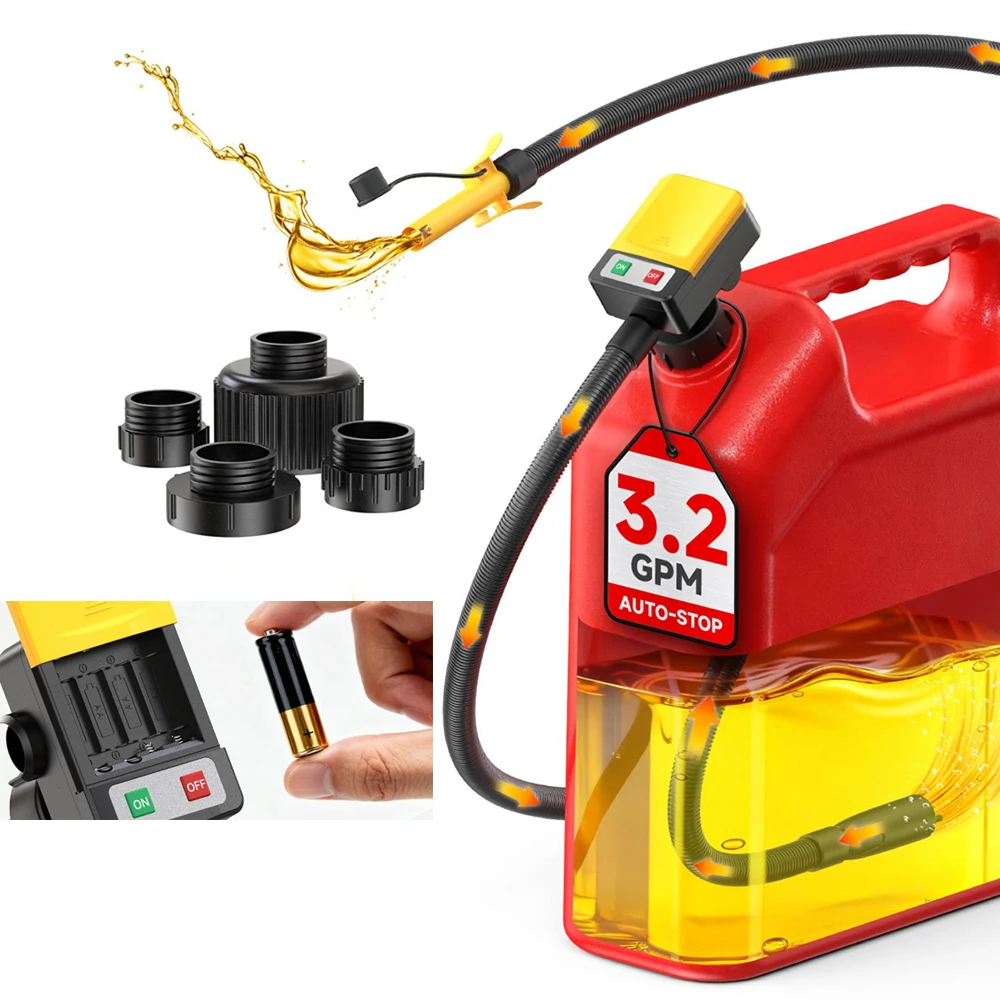 

Электрический топливный насос Taskstar для перекачки масла, с автоматическим отключением, защитой от протечек, шланг 51 дюйм, для бензина и дизеля