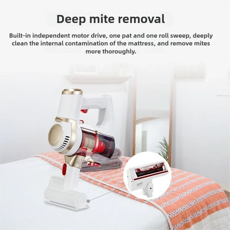 IDEACH беспроводной пылесос для дома 150 Вт мотор машина для чистки ковров тряпка постельное белье вертикальный перезаряжаемый пылесос
