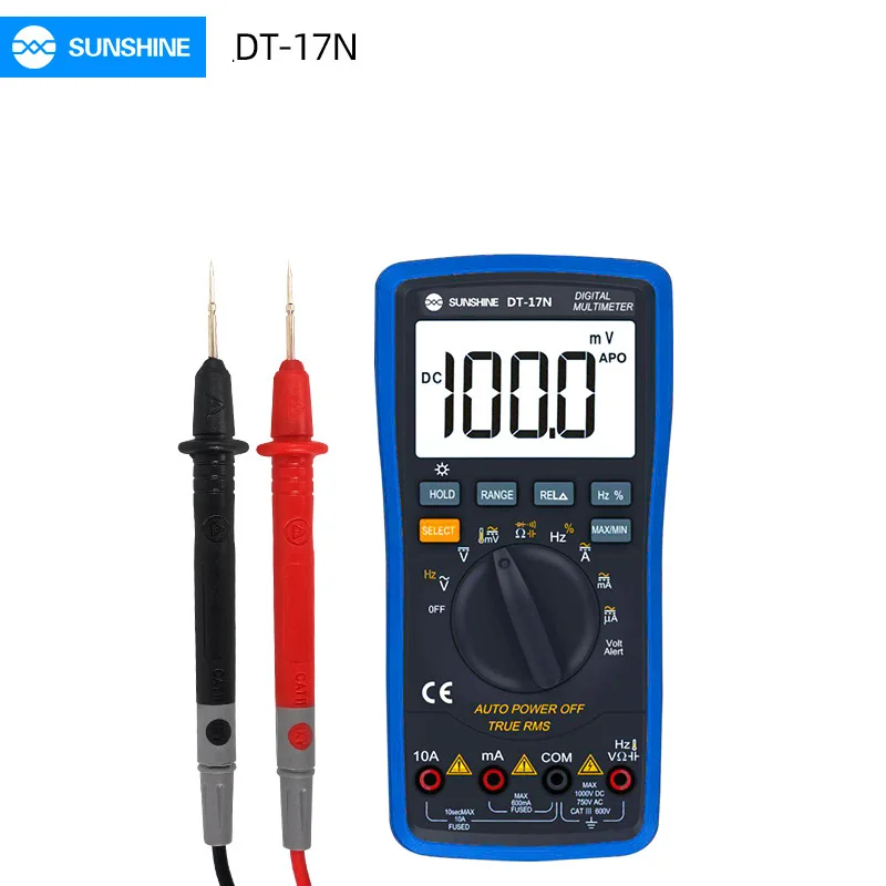 

SUNSHINE DT-17N Range LCD Display Multimeter Digital Multimeter Digital Instrument Tester for Repair Tools