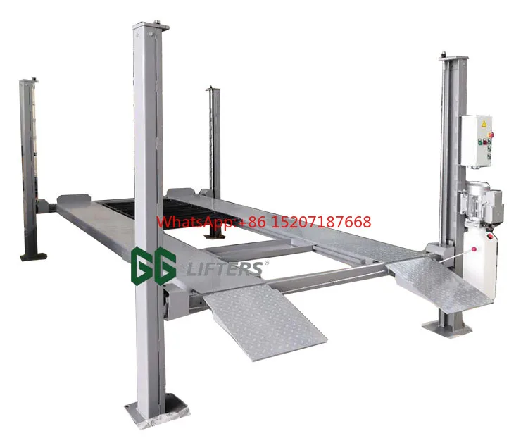 4 post car elevator hydraulic park lift for sale