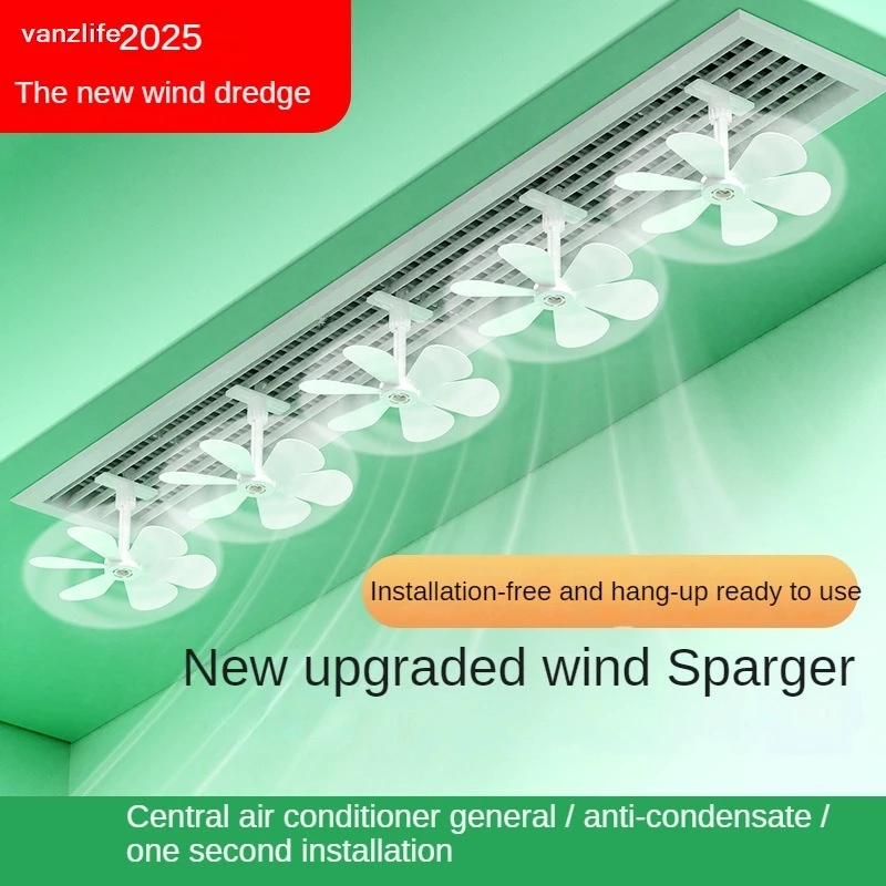 

Центральный кондиционер с защитой от прямого обдува, центральная розетка переменного тока, универсальный ветрозащитный экран, вытяжной вентилятор кондиционера в форме ветряной мельницы