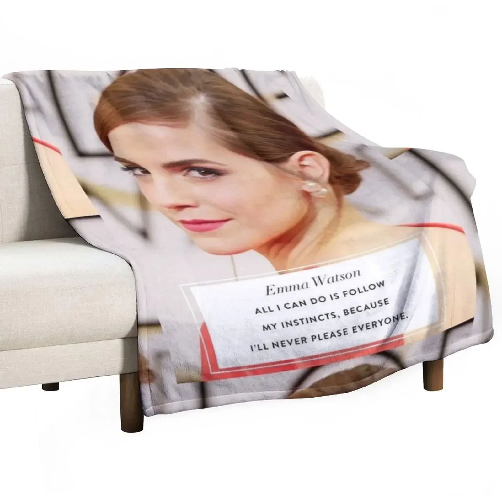 

Emma Watson Throw Blanket Decorative Sofas Luxury Designer Soft Plaid Blankets