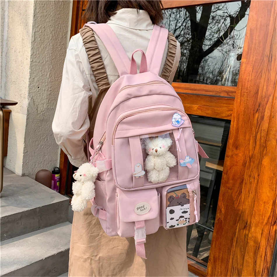 Japanese High School Girls Backpack School Bags for Teenage Girls Bagpack Multi Pockets 2022 Back Pack Women Mochila Feminina