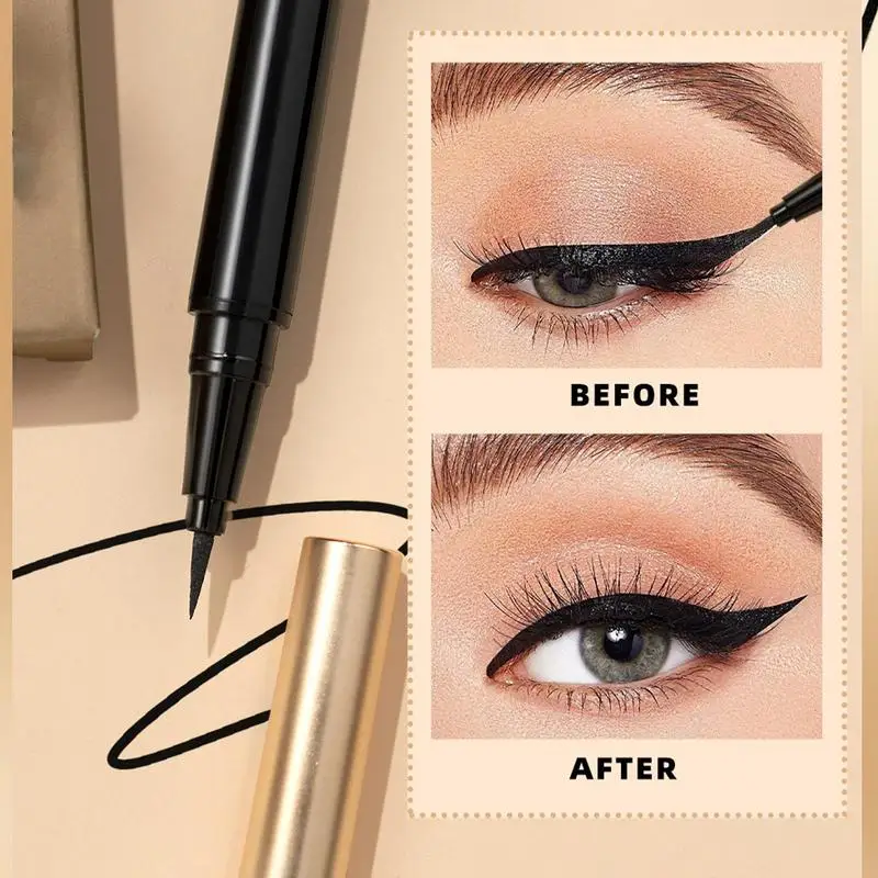 Vloeibare Eyeliner Waterdichte Fijne Langdurige Vloeibare Eyeliner Waterpen Vrouwen Snel Droog Gladde Eyeliner Make-Up Accessoires