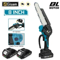 Gisam 8 Inch Brushless Electric Saw One-handed Electirc ChainSaw Woodworking Garden Tool Pruning Saw For Makita 18v Battery