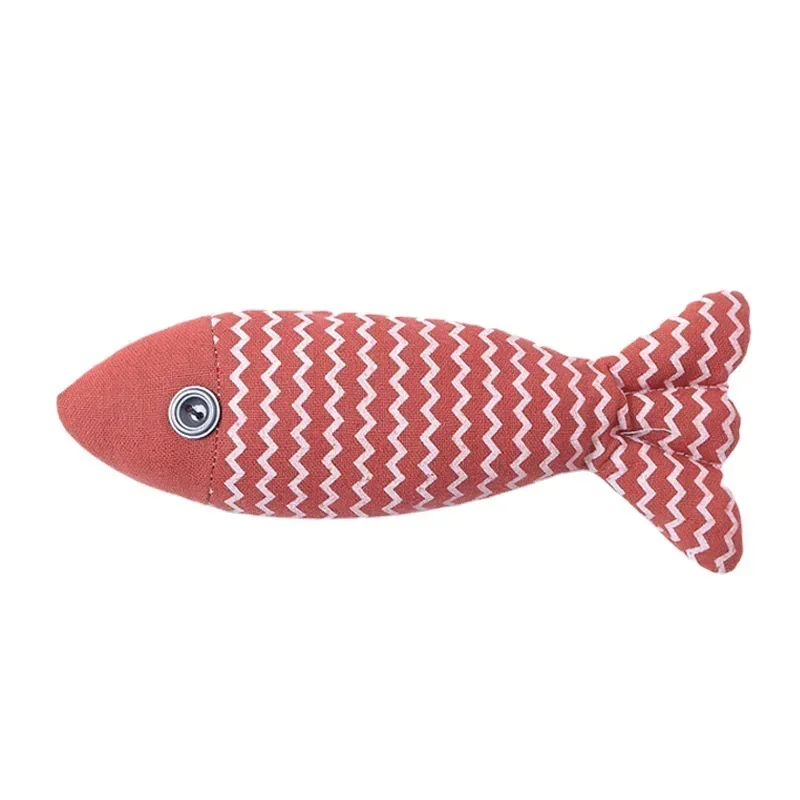 Teeth Grinding Catnip Toys Funny Interactive Plush Cat Toy Pet Kitten Chewing Vocal Toy Fish Bite Cat mint For Cats