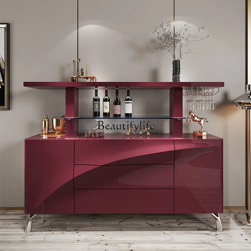 

Light luxury dining side cabinet Modern minimalist high-end Italian minimalist side cabinet