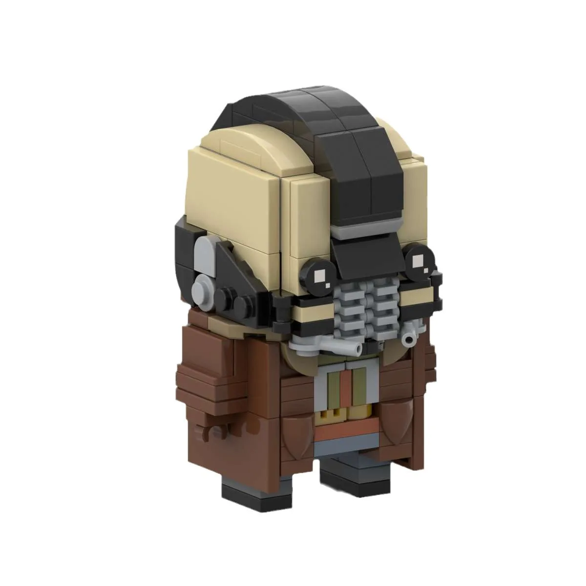 MOC Building Block V Word Vendetta Mask Jason Magic Hockey B1 Fighting Robot Toy Obi-Wan Square Head Collection Bricks Kids Toy view 3