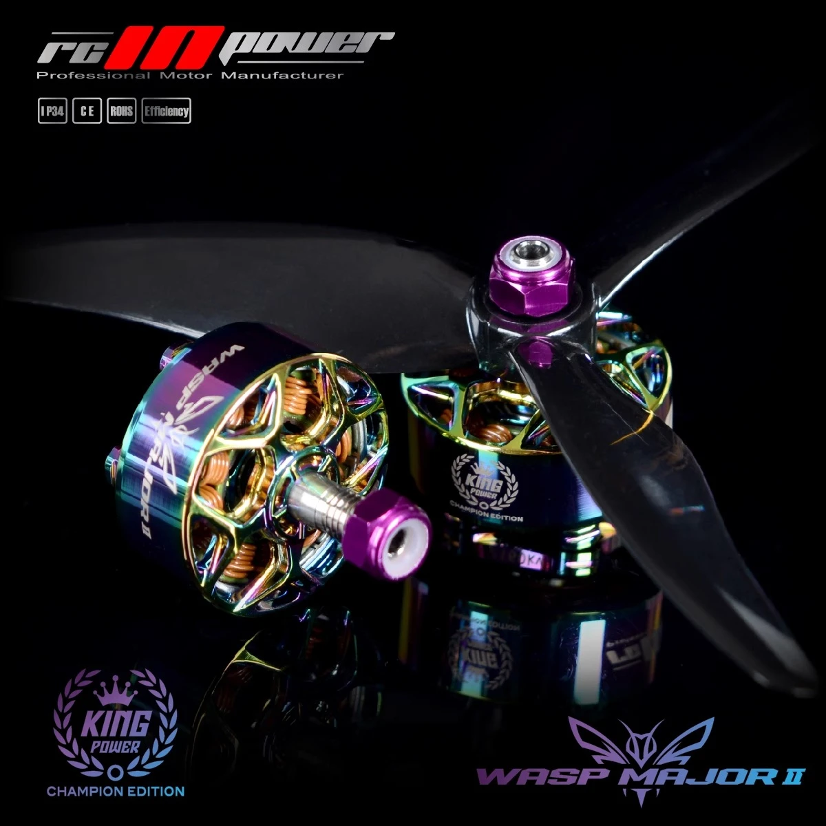 RCINPOWER WASP MAJOR V2 22.6-6.6 2160KV Champion Edition Brushless Motor 6S for FPV Racing Freestyle 5inch Drones DIY Parts