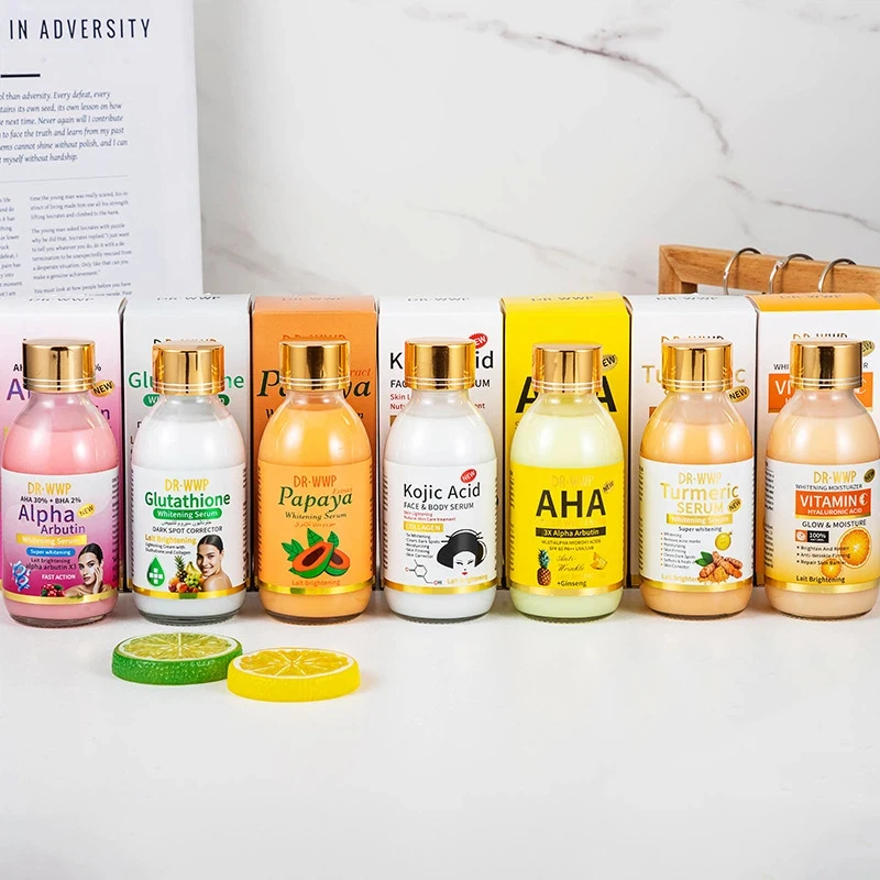 Увлажняющая сыворотка с витамином С 125 мл, с куркумой и арбутином, для осветления и подтяжки кожи лица, успокаивающая, смягчающая, придающая сияние, восстанавливающая эссенция