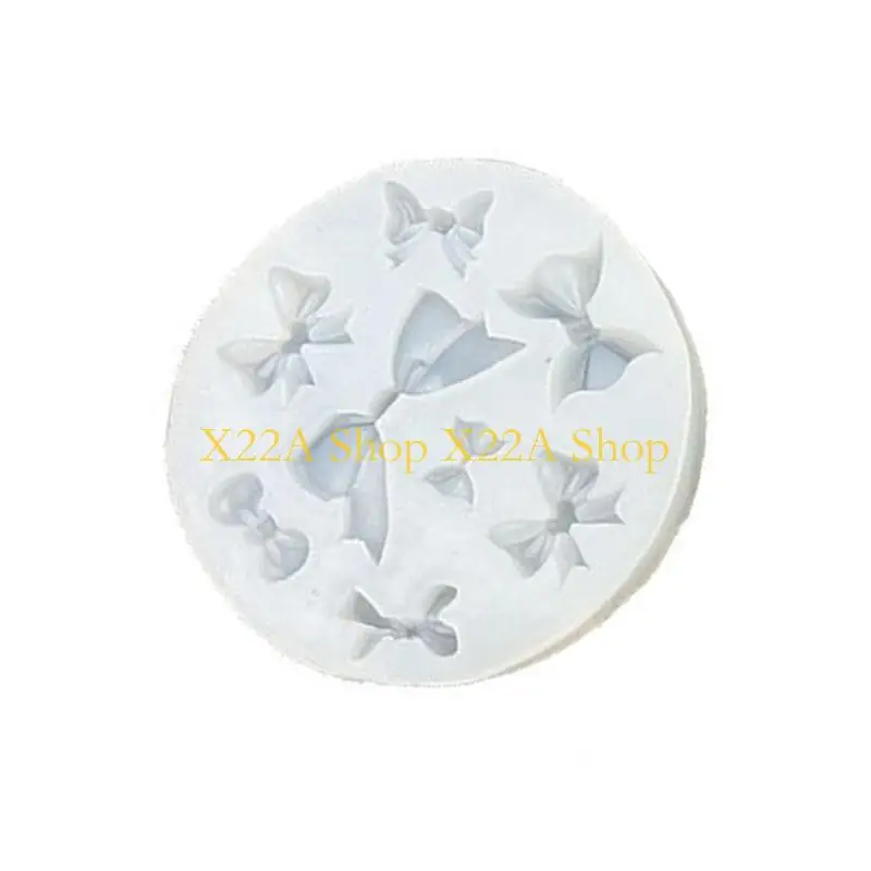 Unique Practical Pendant Molds Bowknot Handmade Ornament Moulds Silicone Texture Suitable for Clay Wax and Resin Crafting