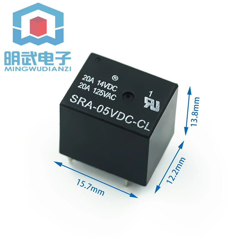 4 Feet 5 Feet | SRA- 12 24VDC-CL 12V 24V T74 20A Relay