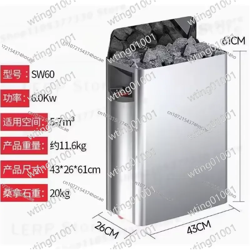 for Wall Mounted Sauna Heater Dry Stove Efficient Electric Heating Unit Compact Design for Home Spa Relaxation Fast Warm Up