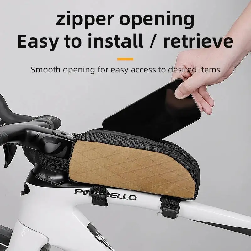 

ESLNF Top Tube Lightweight Bike Bag Wear-Resistant Cycling Bicycle Frame Bags