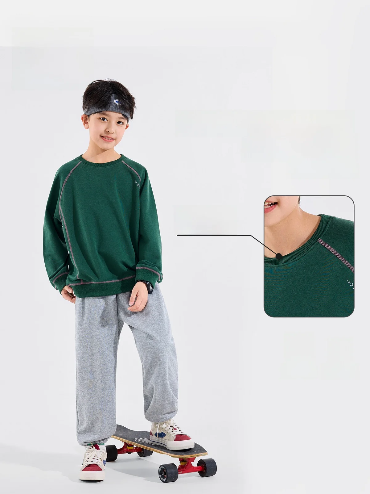 Bluem Boys' Sporty Casual Wear Set Skin-friendly Breathable Cotton Blend Fabric Comfortable Versatile Autumn Collection