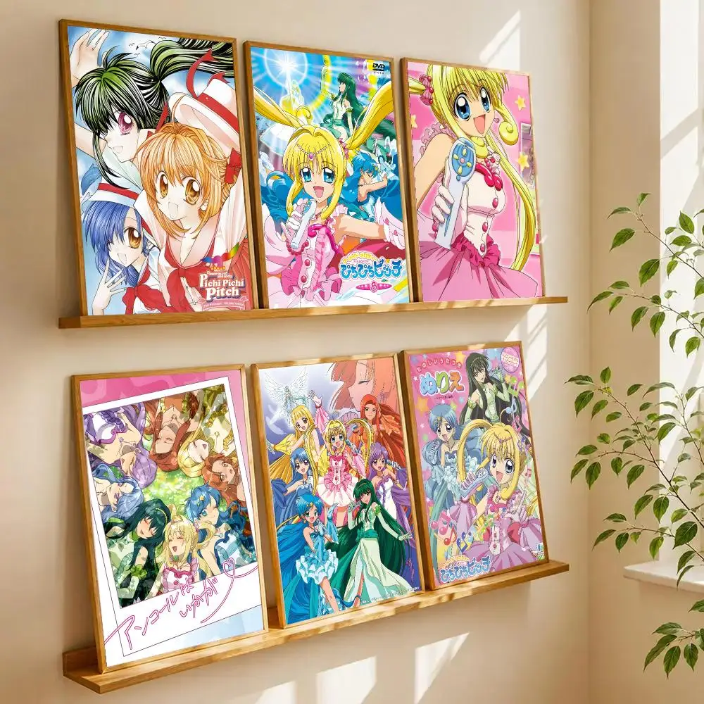 Mermaid Melody Pichi Pitch Poster Wall Art Print Art Suitable For Living Room Bedroom Bar Parlor Home Decoration Gift