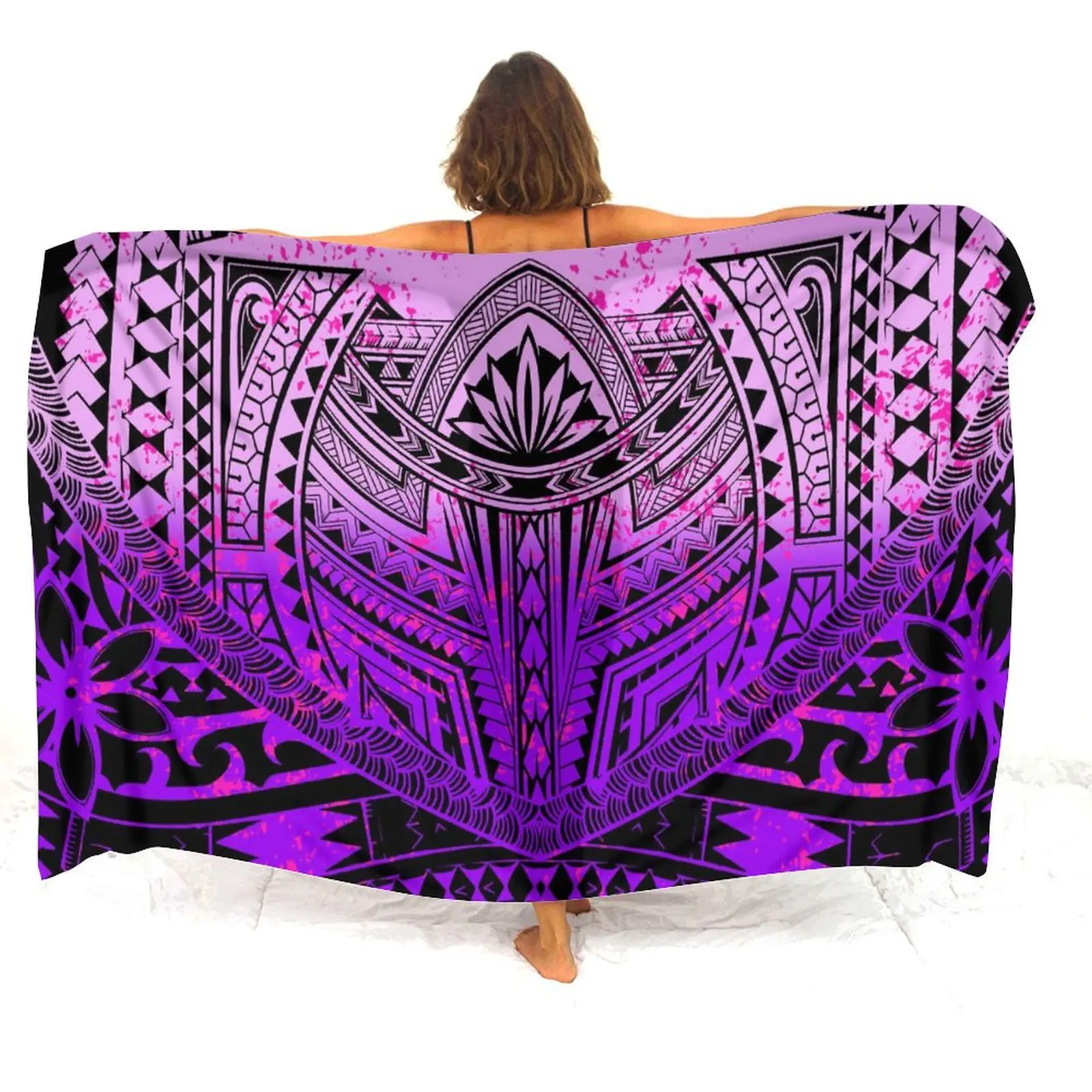 Tax Included Ladies' Sarong Skirt, Polynesian Style Printed Sarong, Light Sarong, Multiple Sizes Available, Customizable