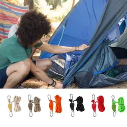 Perchas de luz de polea de cuerda para tienda de campaña, polea de tienda ajustable para actividades al aire libre, ajustador de aleación de aluminio de cuerda gruesa de 0,2 pulgadas