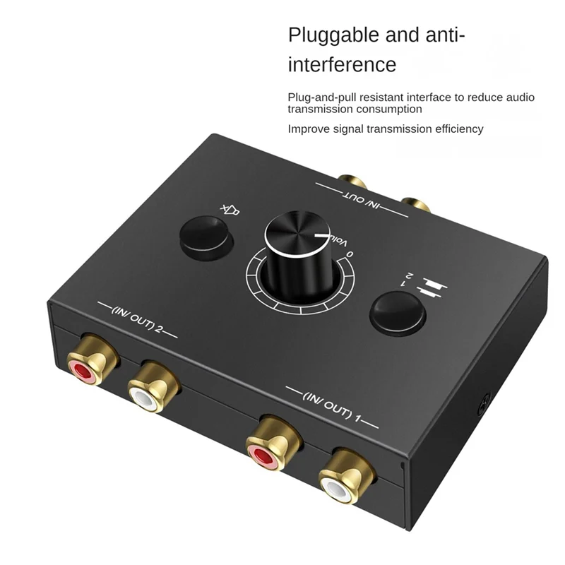 AA87 2 入力 1 出力 1 入力 2 出力高速オーディオスイッチャーメタルオーディオコンバータマルチデバイス接続高速スイッチング