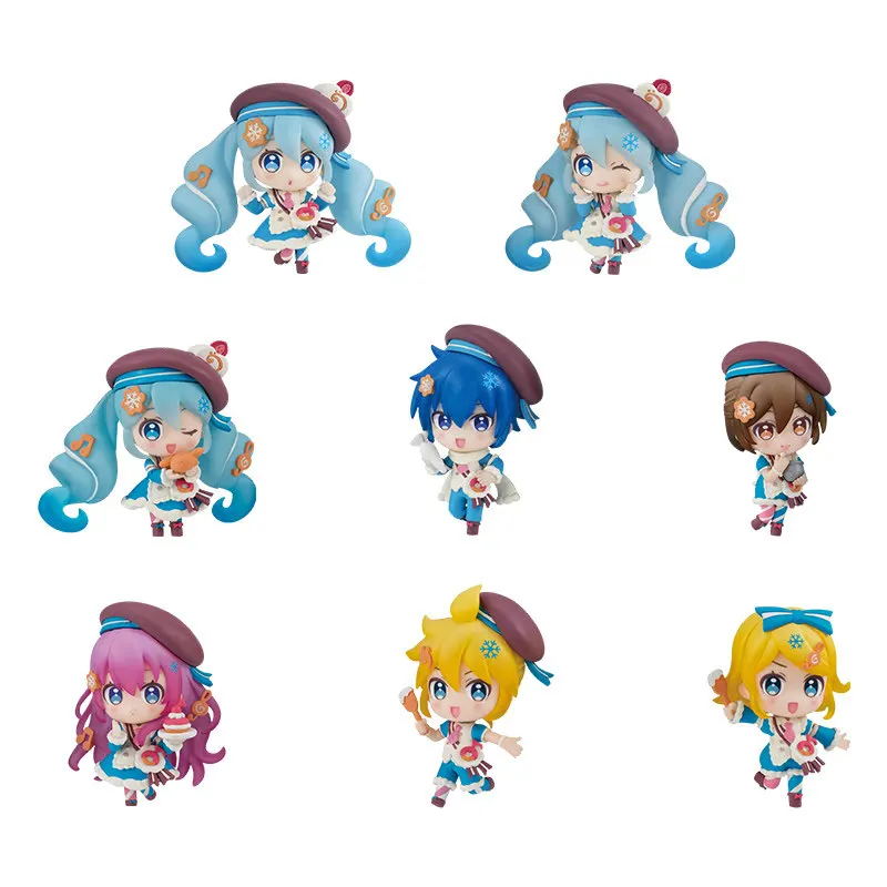 Figuras Coleccionables Bandai Hatsune Miku Snow Miku 2026, Kaito, Rin, Len, Luka, Caja Sorpresa, Modelo Decorativo de Anime para Fans del Anime
