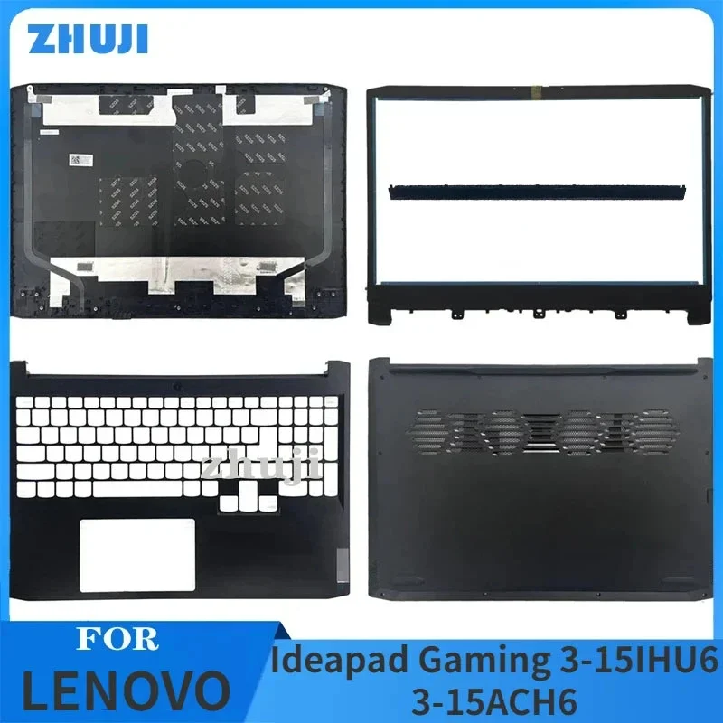 Baru untuk Lenovo Ideapad Gaming 3-15IHU6 3-15ACH6 Laptop LCD penutup belakang Bezel depan Palmrest casing bawah atas