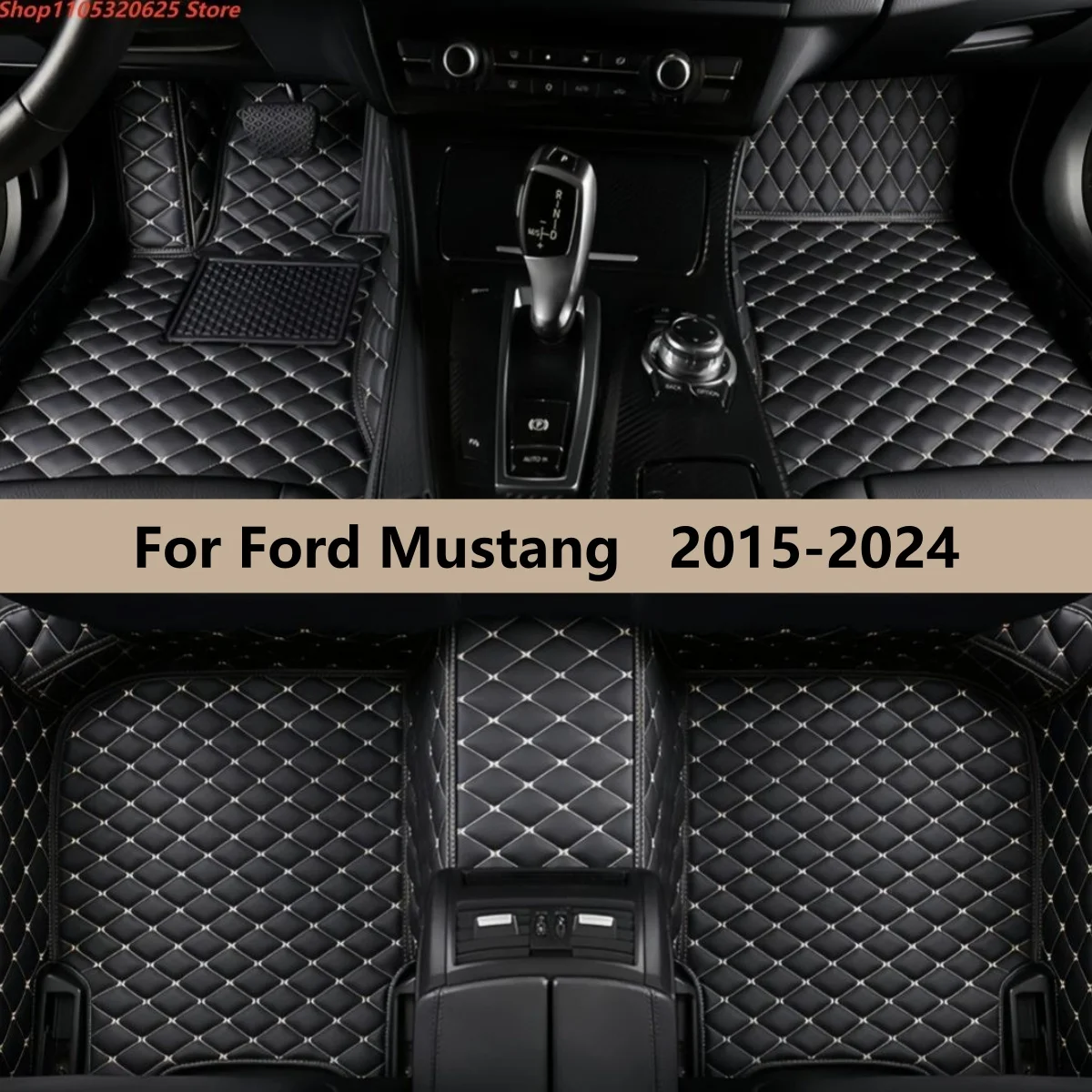 

Автомобильные коврики на заказ для Ford Mustang 2015-2024: Защитные накладки на пол, аксессуары для интерьера