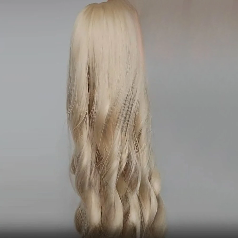 

(На заказ) 1/3 1/4 1/6 кукольный парик для куклы Bjd 60/45/30 см, мягкая шелковая волна, длинные волосы, игрушка для девочек, аксессуары для кукол, без куклы