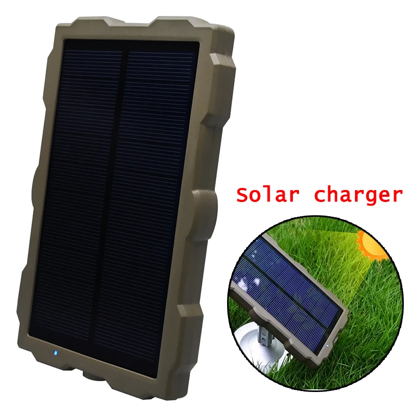 Outdoor Solar Panel Charger, Waterproof Hunting Accessories, Trail Wild Camera Chargers, Infrared Tracking Cameras, H9, H3