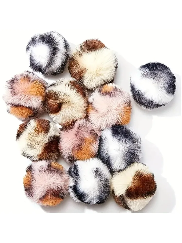 3 stuks kattenspeelgoedbal met luipaardprint, pluche bal, zelfvermaakbal voor katten, zachte universele speelgoedbal voor katten en honden, interactief - afbeelding 2