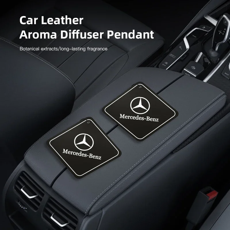 شعار السيارة قلادة عطر معطّر الهواء معلقة العطور الداخلية لمرسيدس بنز A/B/C/E/S الفئة W206 W220 W205 W211 W212 W201