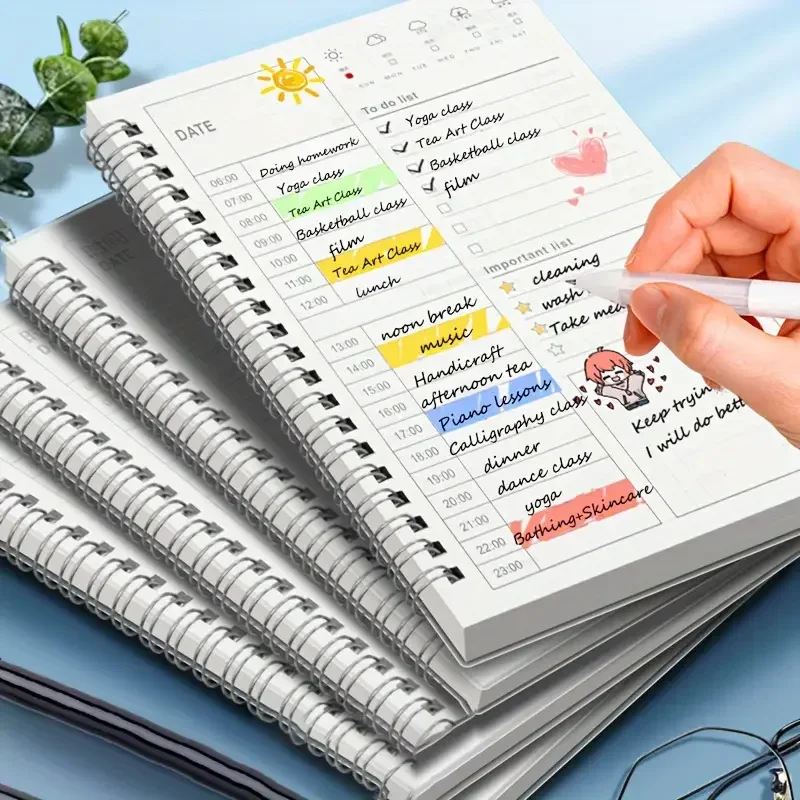 120 يوم الكبار اليومية مخطط القرطاسية تحسين الذاتي المهام المنظم اللوازم المدرسية المفكرة الدفاتر دفتر مذكرات مفيدة