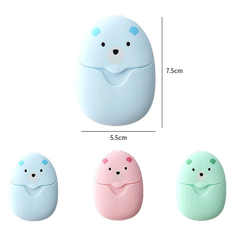 150 Pcs Travel Portable Disposable Boxed Soap Paper Make Foaming Scented Bath Washing Hands Clean Slice Mini Paper Soap