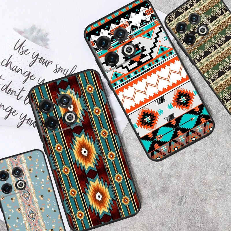 Tribal Ethnic Pattern Case For OnePlus Nord N10 N20 2T CE 2 3 Lite OnePlus 12 11 9 10 Pro 9RT 10R 10T 12R Cover