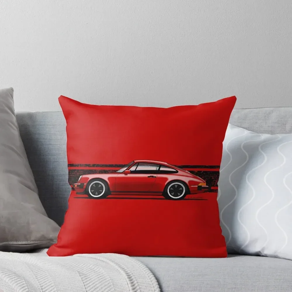 My drawing of the iconic German sports car (for light backgrounds) Throw Pillow Sofas Covers Christmas Covers pillow