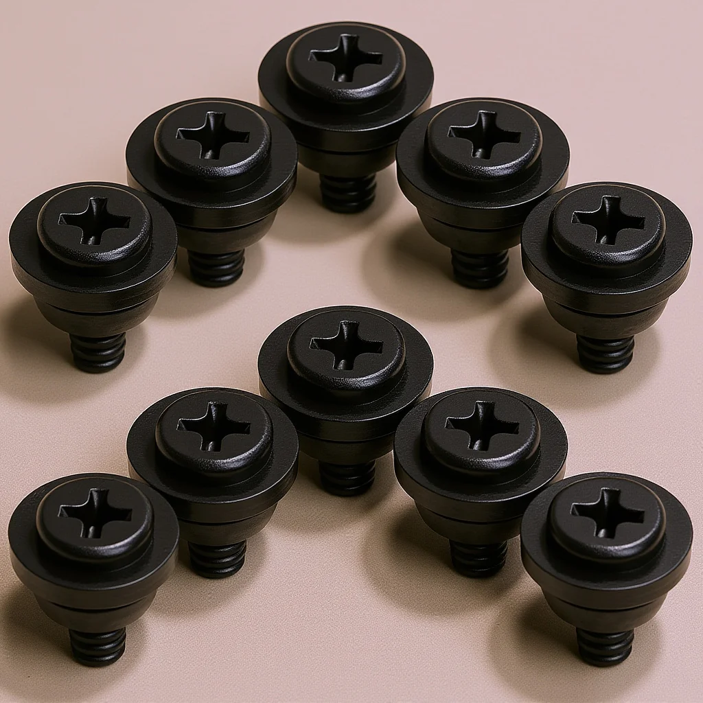 

10pcs Hard Disk Shock Absorbing Screws For Ssd Mounting Shockproof Vibration Protection Computer Case Diy Repair Kit