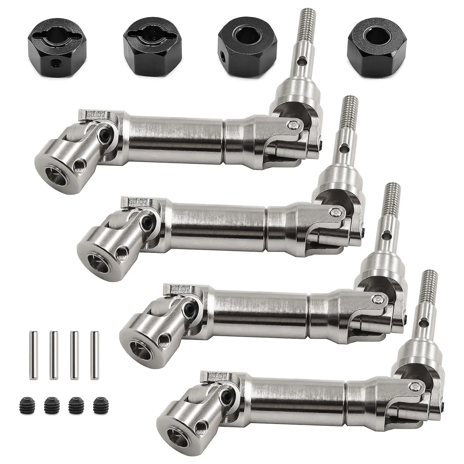 أجزاء ترقية أعمدة المحرك الأمامي والخلفي CVD من سبائك الصلب لـ Traxxas Mini Maxx