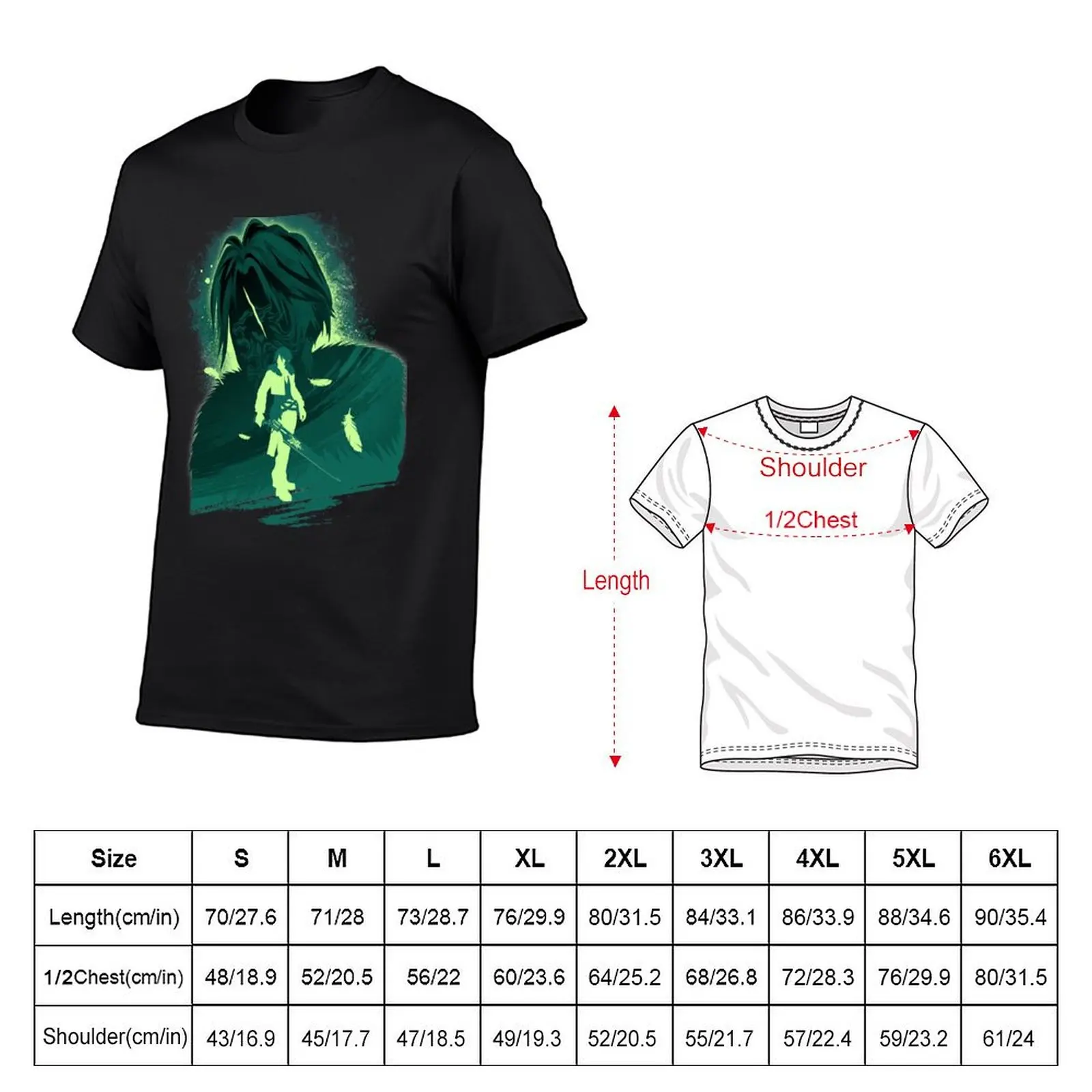 SeeD mercenary Green T-Shirt blanks anime stuff designer shirts custom shirt black t-shirts for men