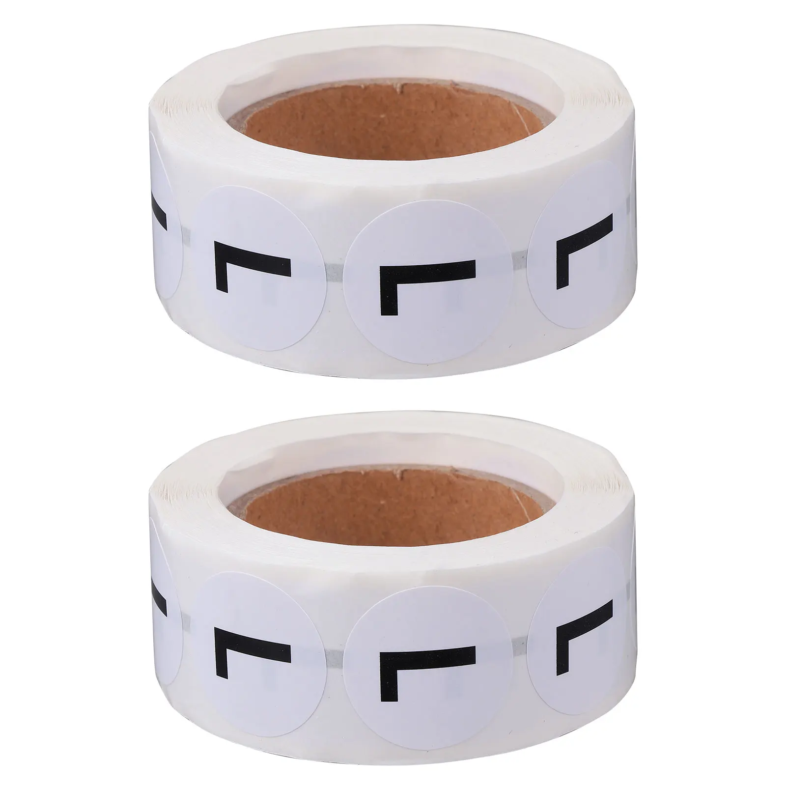 

2pcs 2 Rolls Blank Round Size Sticker Labels for Kids Baby Clothes Paper Adhesive Display Sufficient Quantity Files Folder