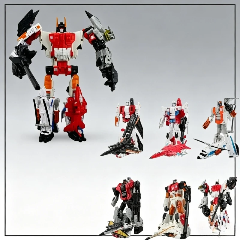 

【IN STOCK】HZX Superion 5 In 1 Combined Transformable Robot KO G1 Anime Aircraft Mecha Action Figure Collectible Model Toy
