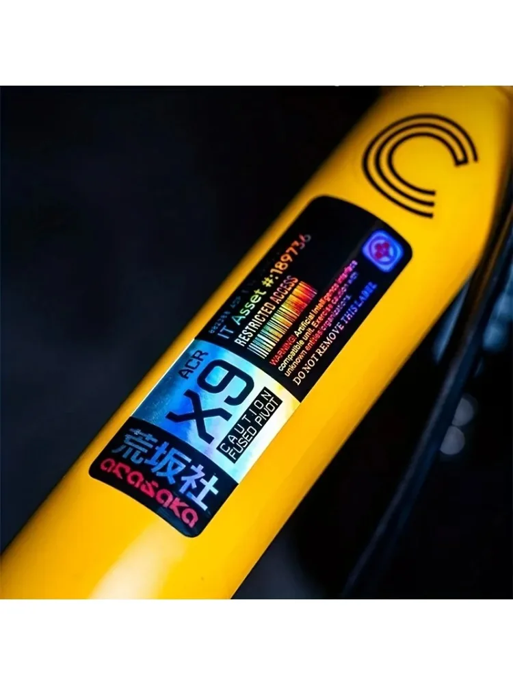 AliExpress NONE Cyberpunk Style Future Team Tech Pattern Waterproof Scratch Resistant Decals With Transfer Film For Laptop Helmet Car Decor