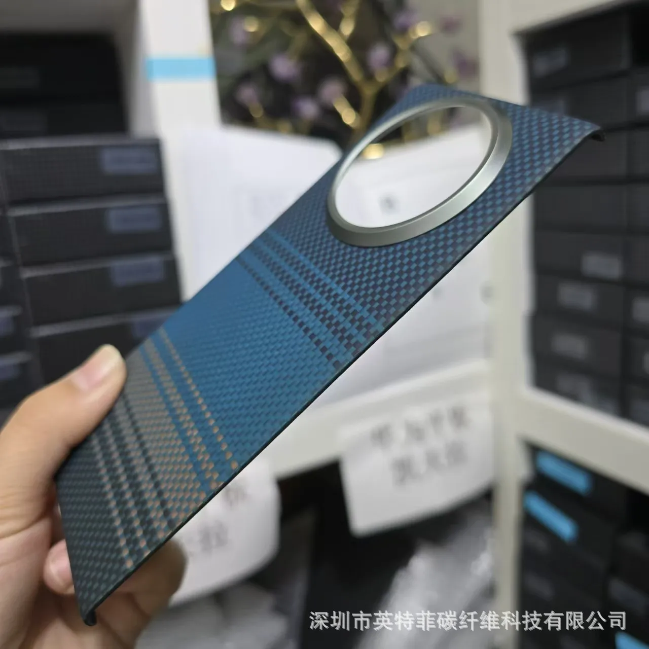 Per Huawei Mate X5 fibra di carbonio Kevlar guscio del telefono cellulare anticaduta anti-shock X5 magnetico nuovo