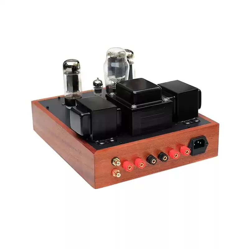 6N1/6N2 مضخم طاقة أنبوبي 6P3P EL34 6L6 5881، هيكل من الخشب الصلب، المرحلة الخلفية النقية