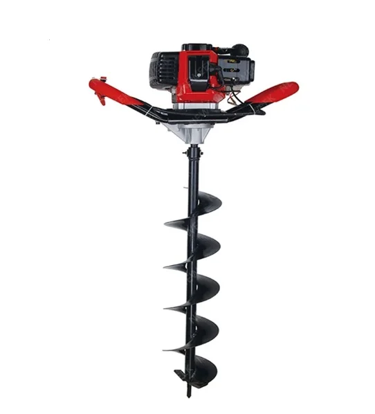 New Model Heavy Duty 52CC/63CC Gas Powered Post Hole Digger ,Ground drill Earth Auger with 80mm drill bits