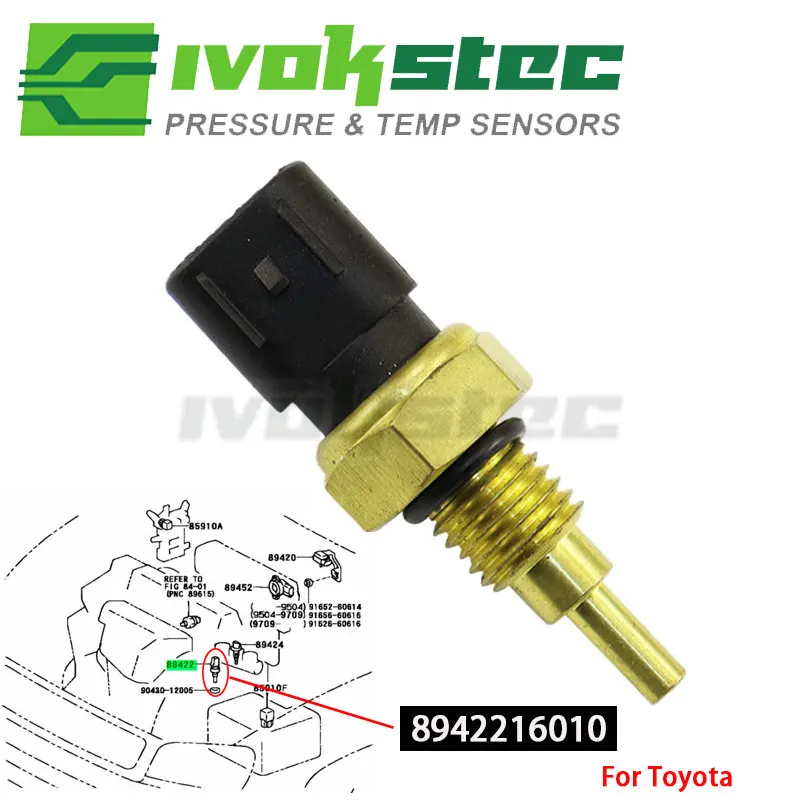 Sensor de Temperatura do Líquido de Arrefecimento 89422-16010 para Toyota Scion xA xB Camry Corolla Echo Paseo Solara Tercel 1.4 1.5 1.8 2.4 89422-22030