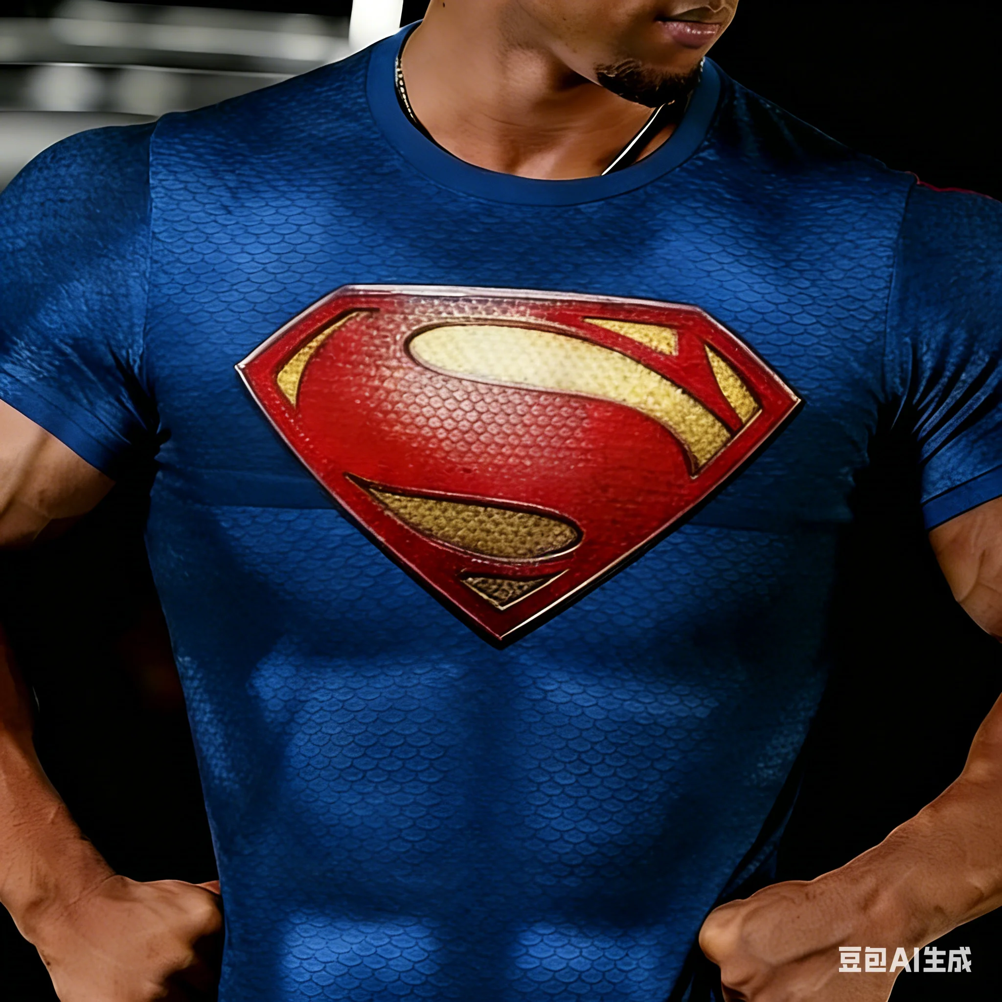 2026 New Summer Superhero Short Sleeved Quick Drying Gym Fitness Fashion Casual Outdoor Parent-child Round Neck T-shirt