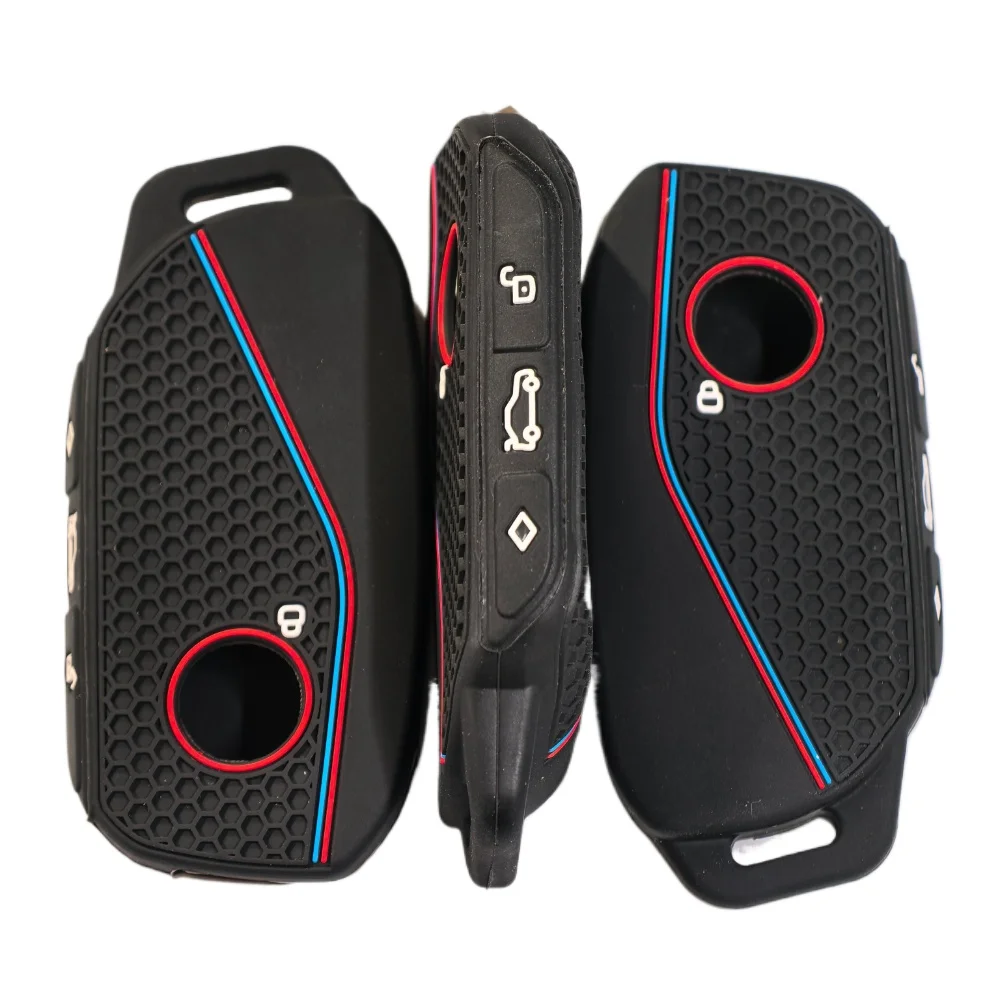 silicone holder key cover Accsesories car key case keychain for BMW Series 7 735i 740Li X7 X1 U11 2023 I7 G07 LCI XM