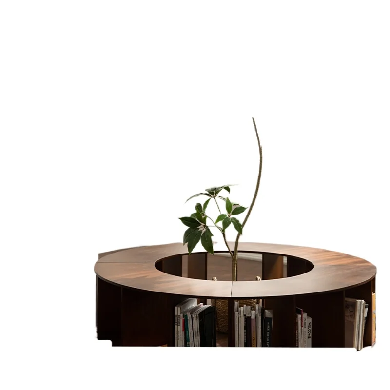 

Retro solid wood bench cafe bench partition storage combination stool