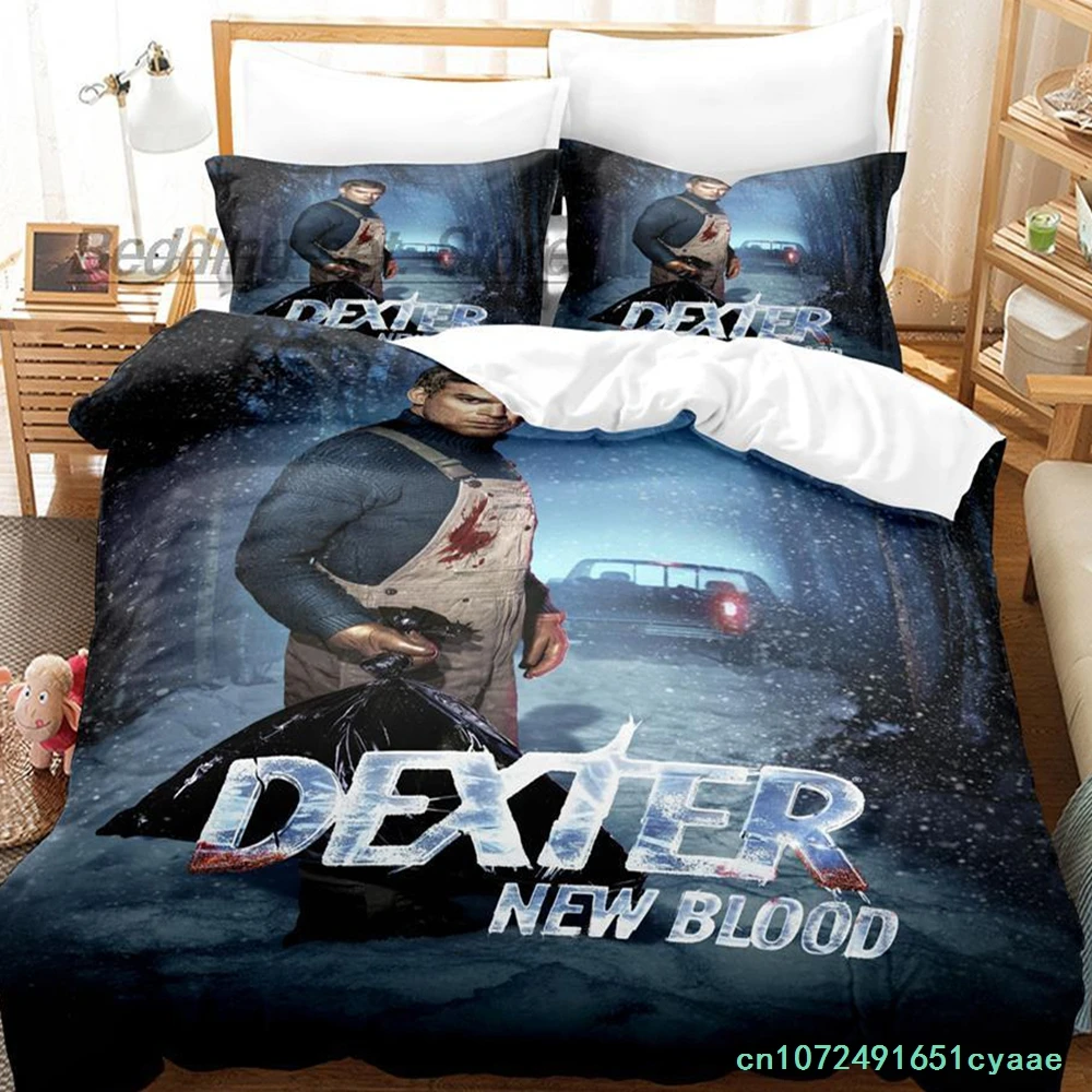Dexter New Blood Bedding Set Single Twin Full Queen King Size Bed Set Aldult Kid Bedroom Duvetcover Sets 3D Print Bed Sheet Set